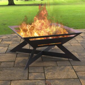 Square (X Legs Light) Design Fire Pit