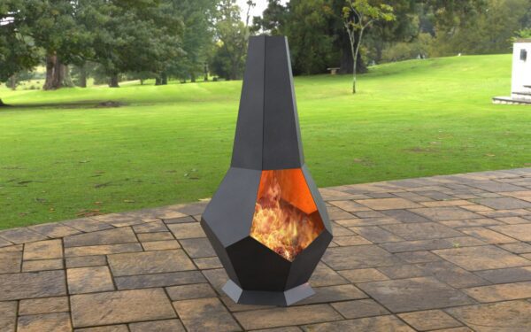 Chimnea (Hexagon) Stone Design Fire Pit