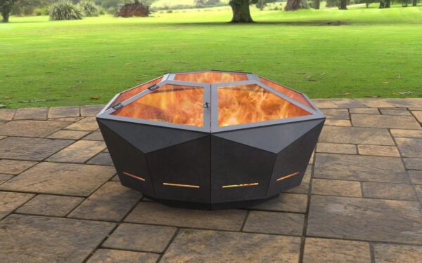 Fire Pit with spark arrestor