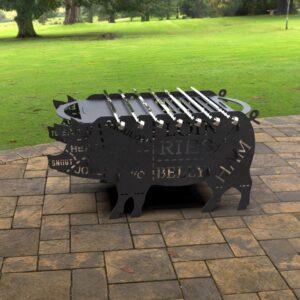 Large Pig Design Fire Pit