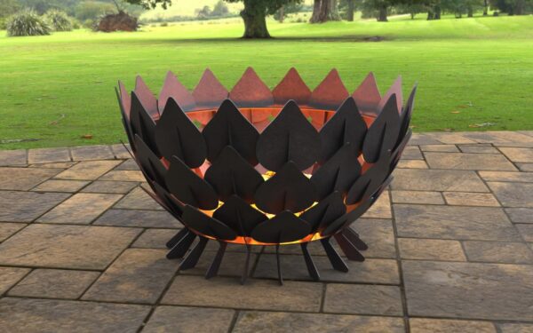 Leaves/Scales Design Fire Pit (35 inch)