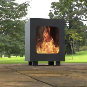 Modern Design Fire Pit with cutout