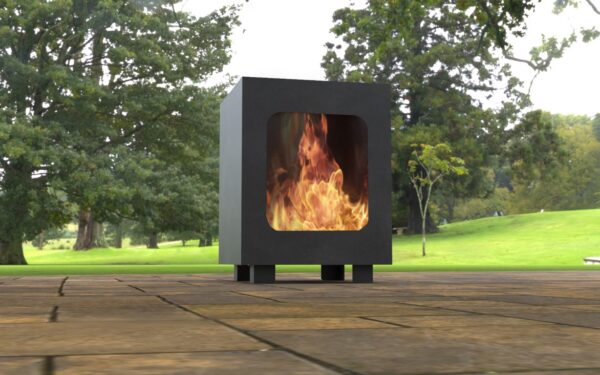 Modern Design Fire Pit with cutout