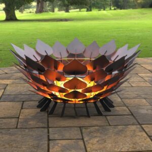 Open Leaves/Scales Design Fire Pit (42 inch)