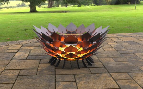 Open Leaves/Scales Design Fire Pit (42 inch)