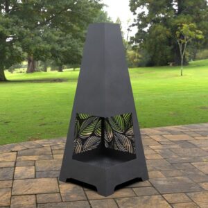 Pyramid (Tree Leaves) Design Fire Pit