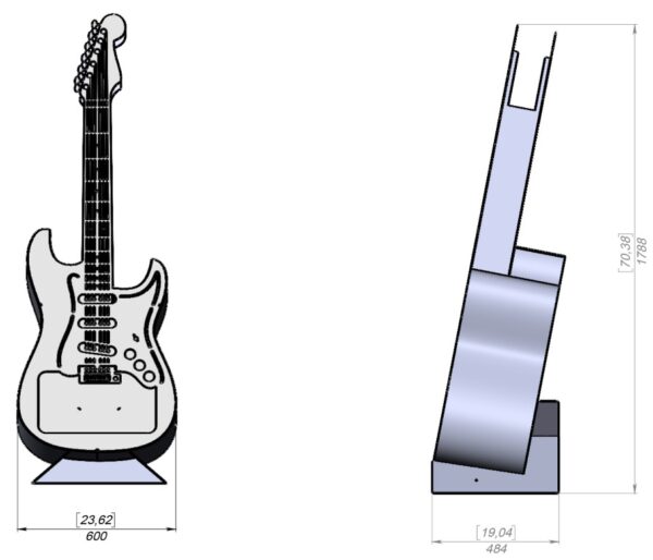 Electric Guitar 67 Design Fire Pit - Image 2
