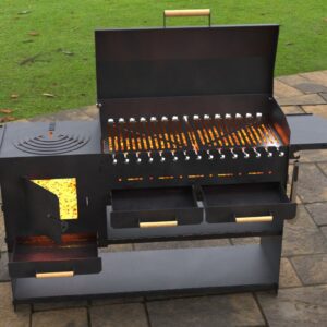 Collapsible Modern Grill with Stove