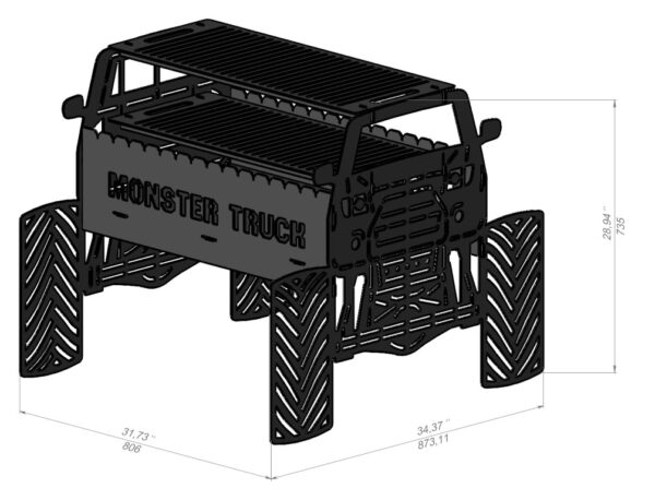 Monster Truck Design BBQ - Image 2