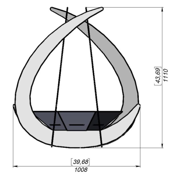 Drop with Octagon Design Fire Pit - Image 2