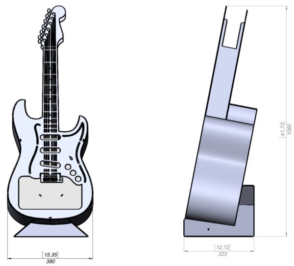 Electric Guitar 42 Design Fire Pit - Image 2