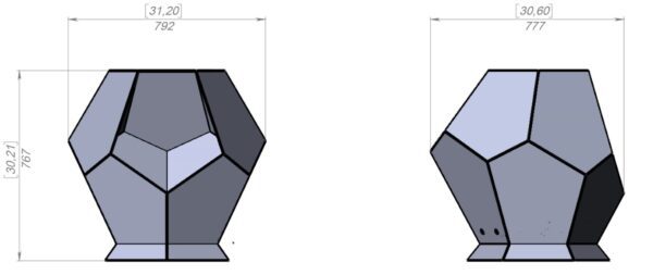 Hexagon Design Fire Pit - Image 2
