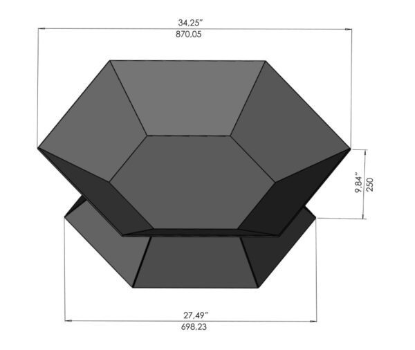 Hexagon Design Fire Pit II - Image 2