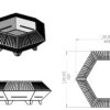 Hexagon Design Fire Pit IV - Image 2
