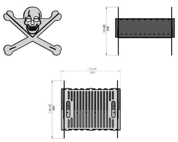 Jolly Roger Design Fire Pit - Image 2
