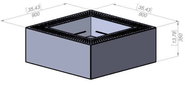 Modern Square Design Fire Pit III - Image 2