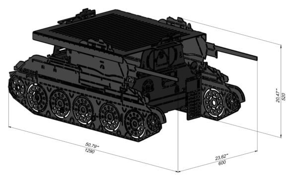 Abrams Tank T 34 Design II BBQ - Image 2