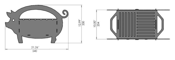 Pig Design Fire Pit - Image 2